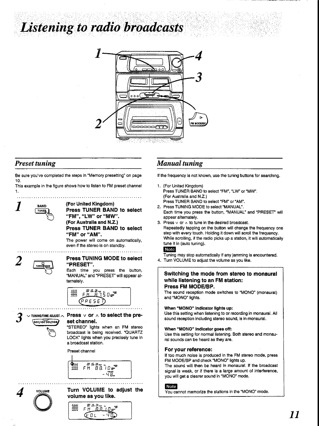 Panasonic SC-CH84M manual 
