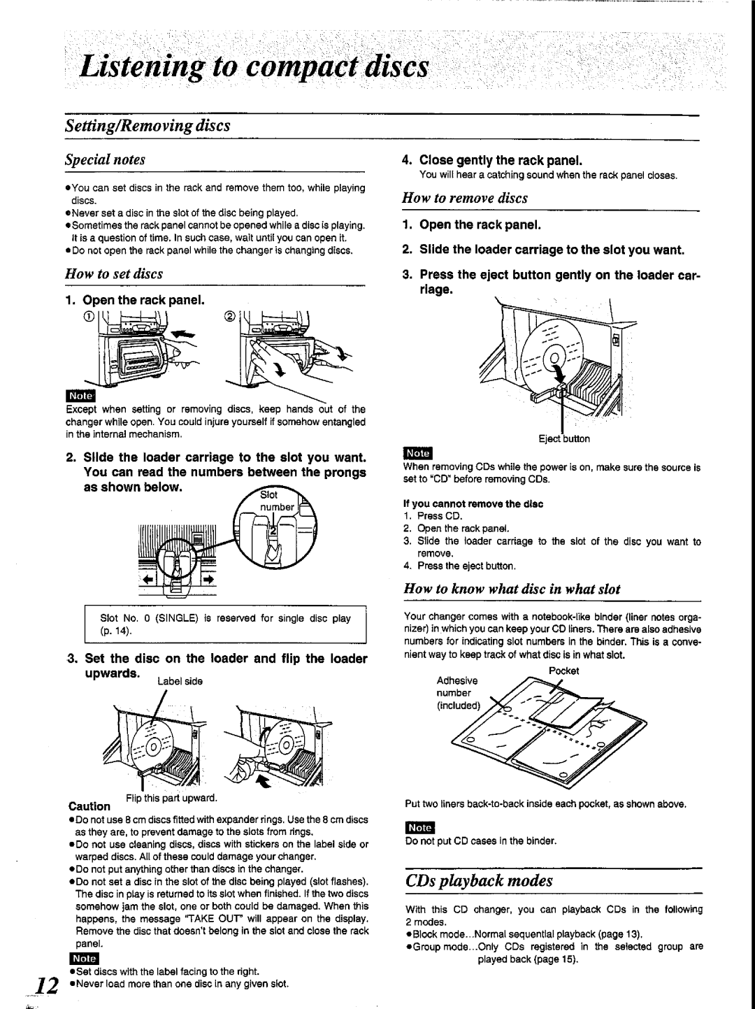 Panasonic SC-CH84M manual 
