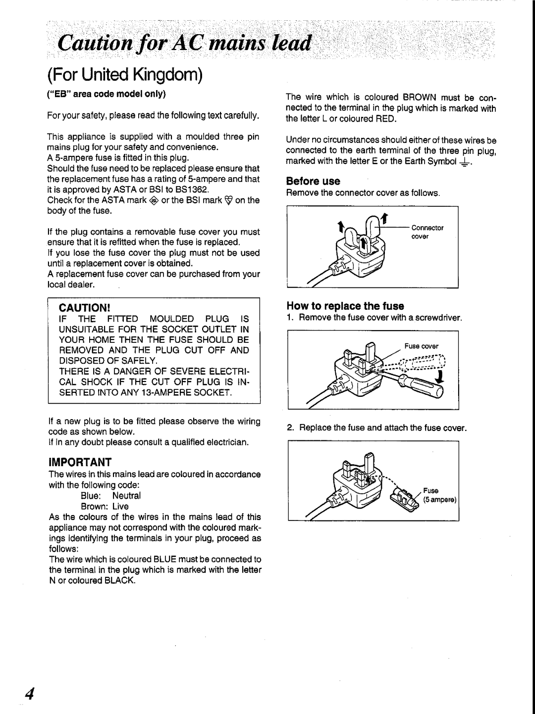 Panasonic SC-CH84M manual 