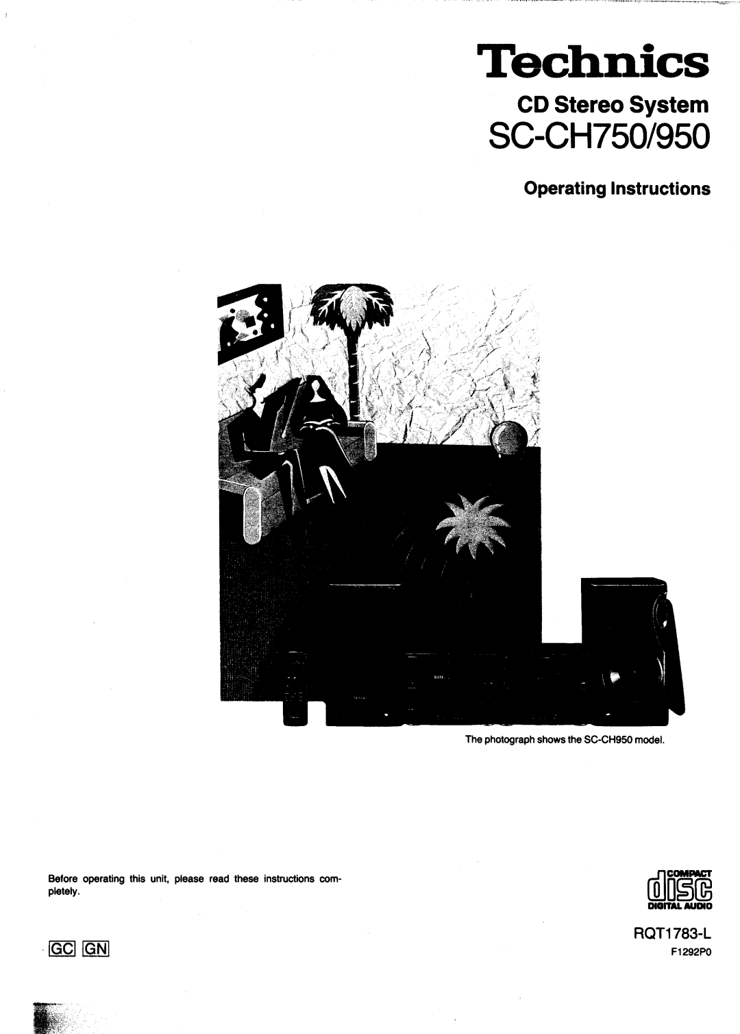 Panasonic SC-CH750, SC-CH950 manual 