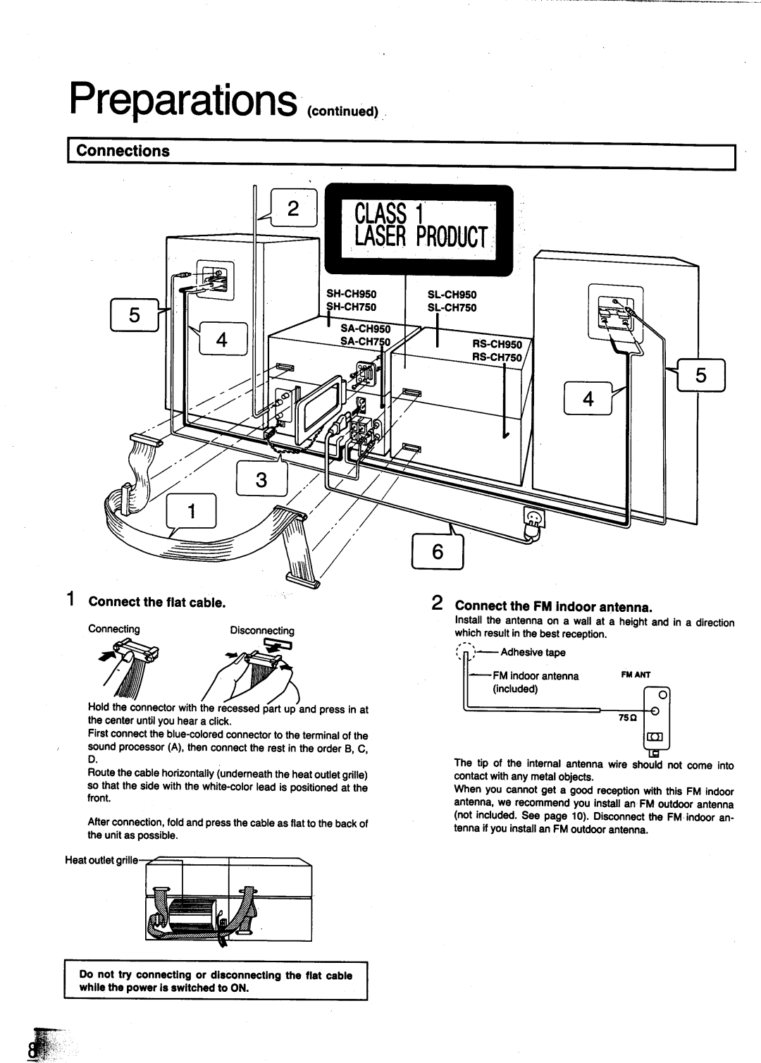 Panasonic SC-CH950, SC-CH750 manual 