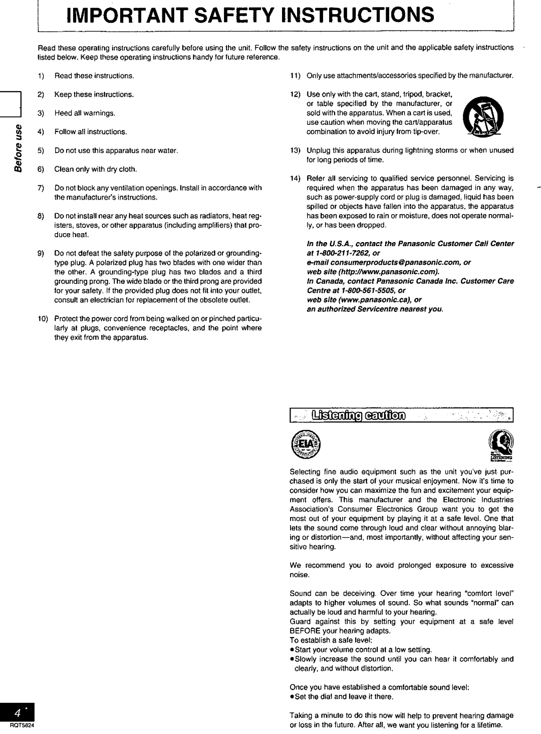 Panasonic SC-DK10 manual 