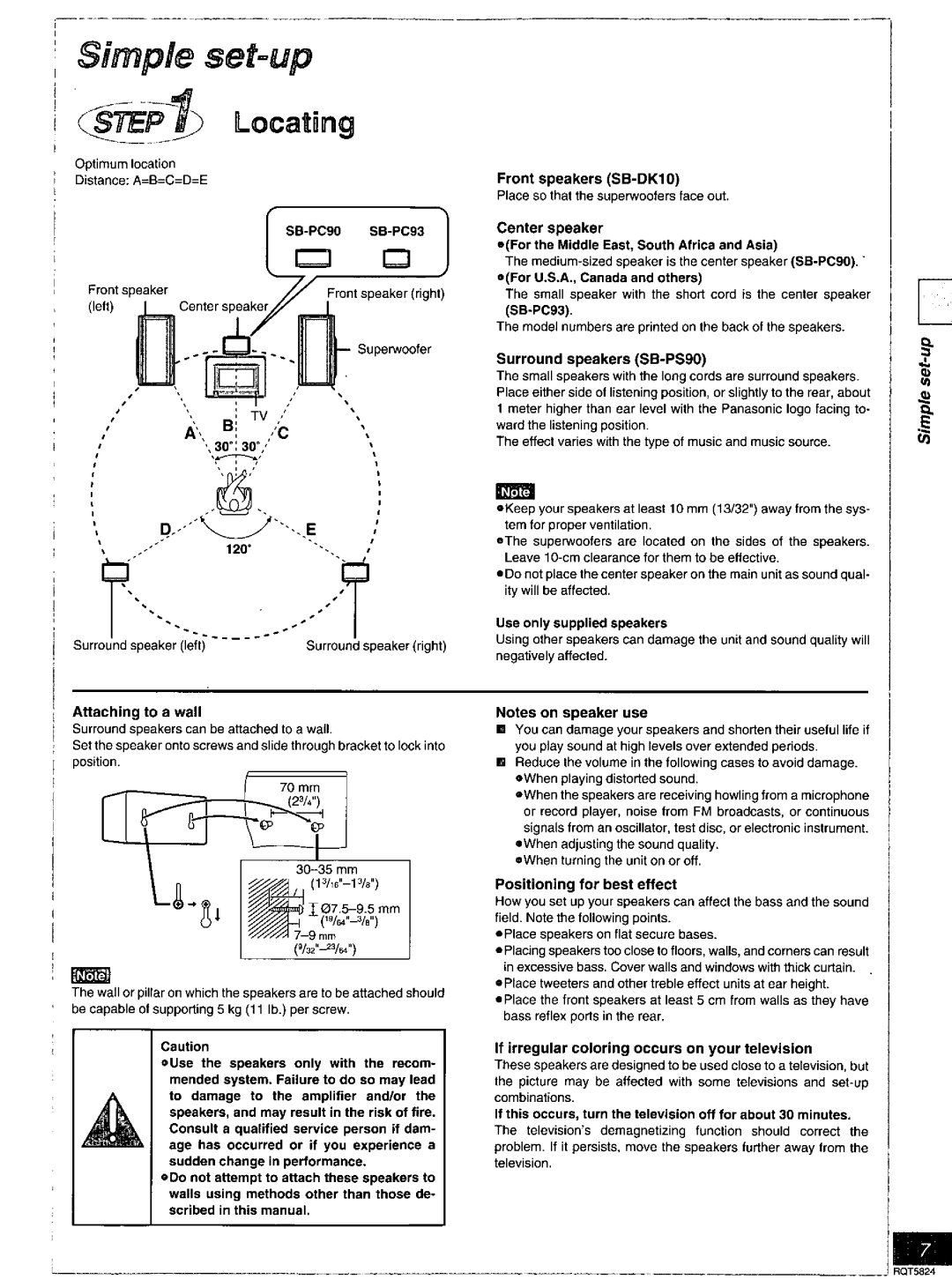 Panasonic SC-DK10 manual 