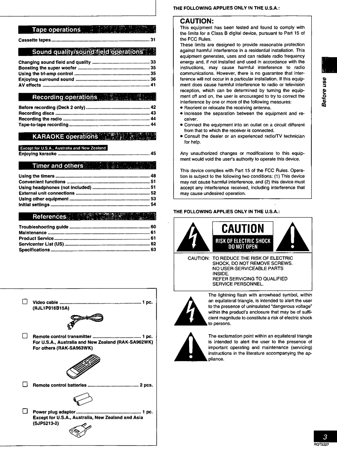 Panasonic SC-DK2 manual 