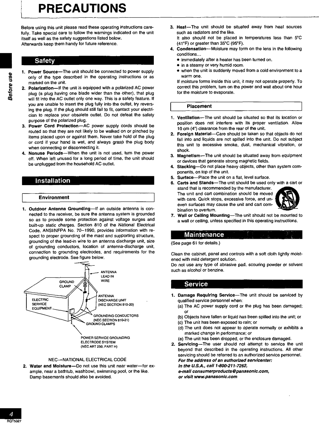 Panasonic SC-DK2 manual 
