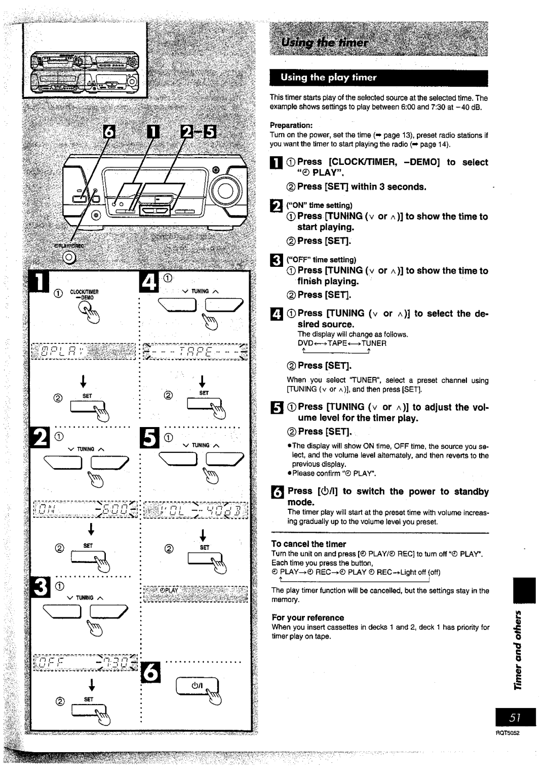 Panasonic SC-DV150 manual 