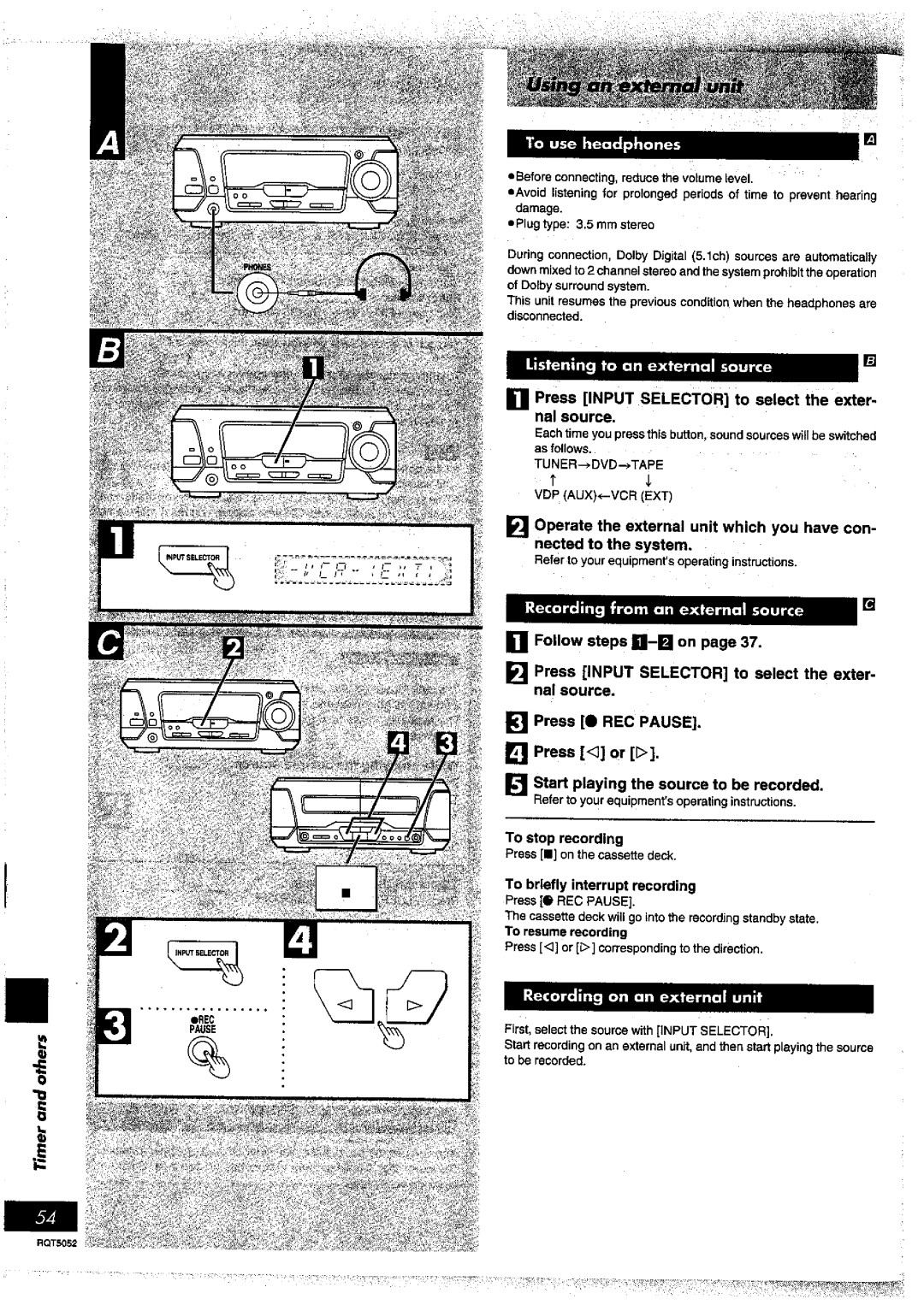 Panasonic SC-DV150 manual 