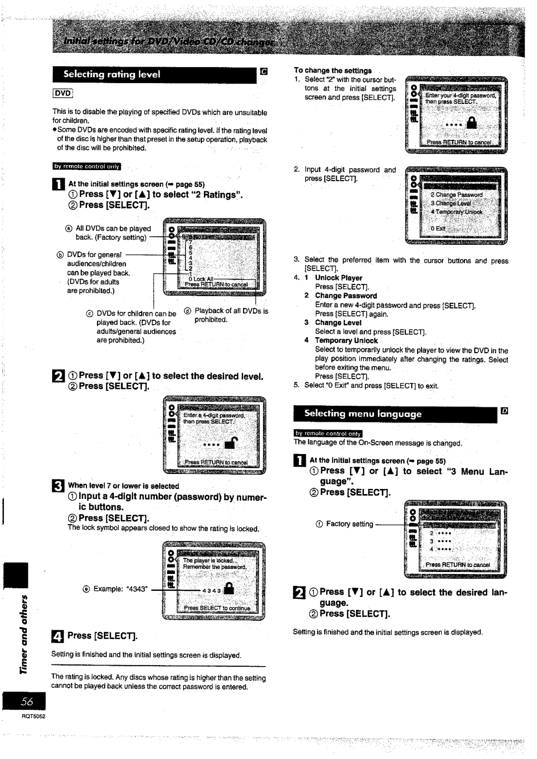 Panasonic SC-DV150 manual 