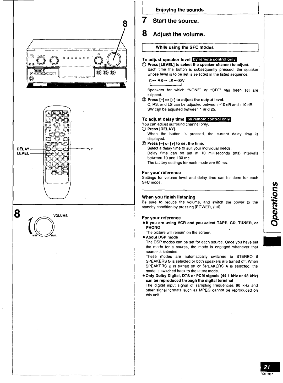 Panasonic SC-HT275, SC-HT280 manual 