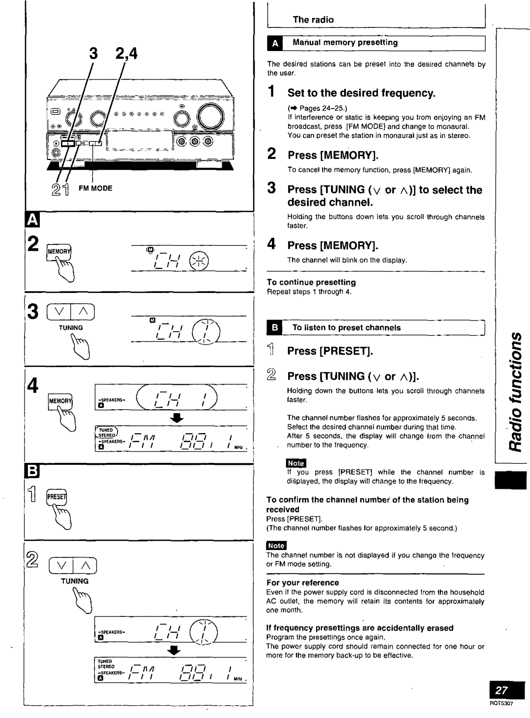 Panasonic SC-HT275, SC-HT280 manual 