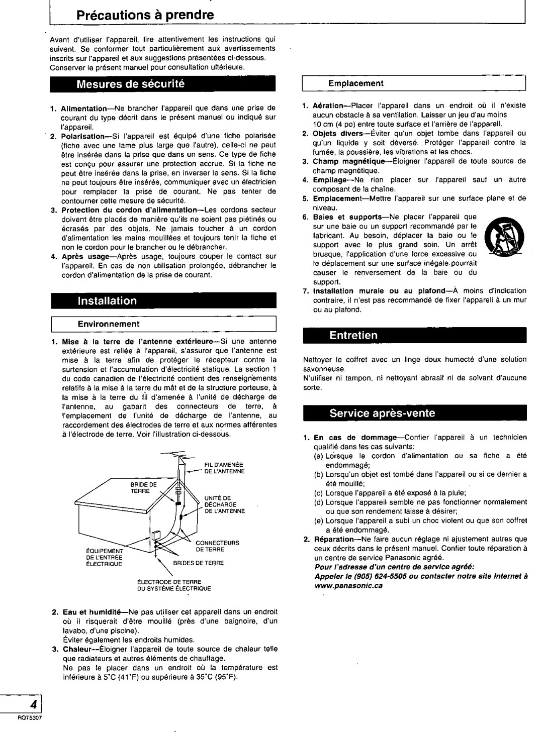 Panasonic SC-HT280, SC-HT275 manual 