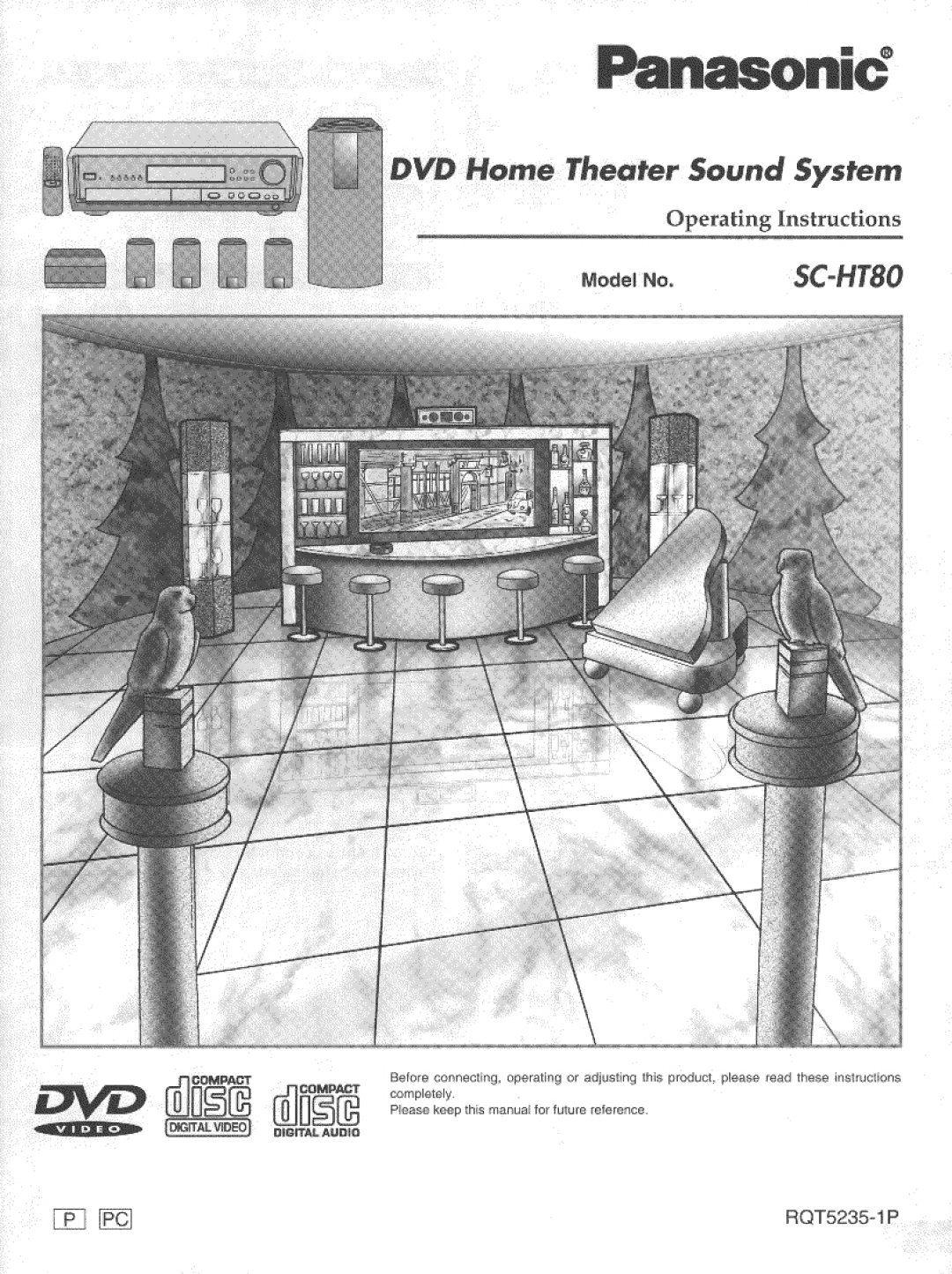 Panasonic SC-HT80 manual 