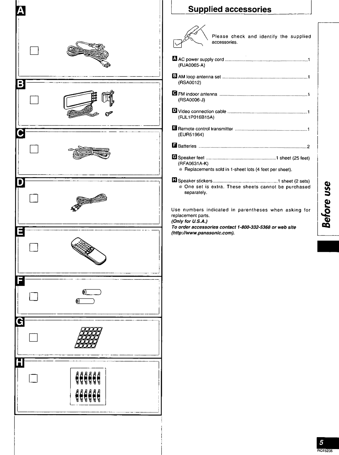 Panasonic SC-HT80 manual 