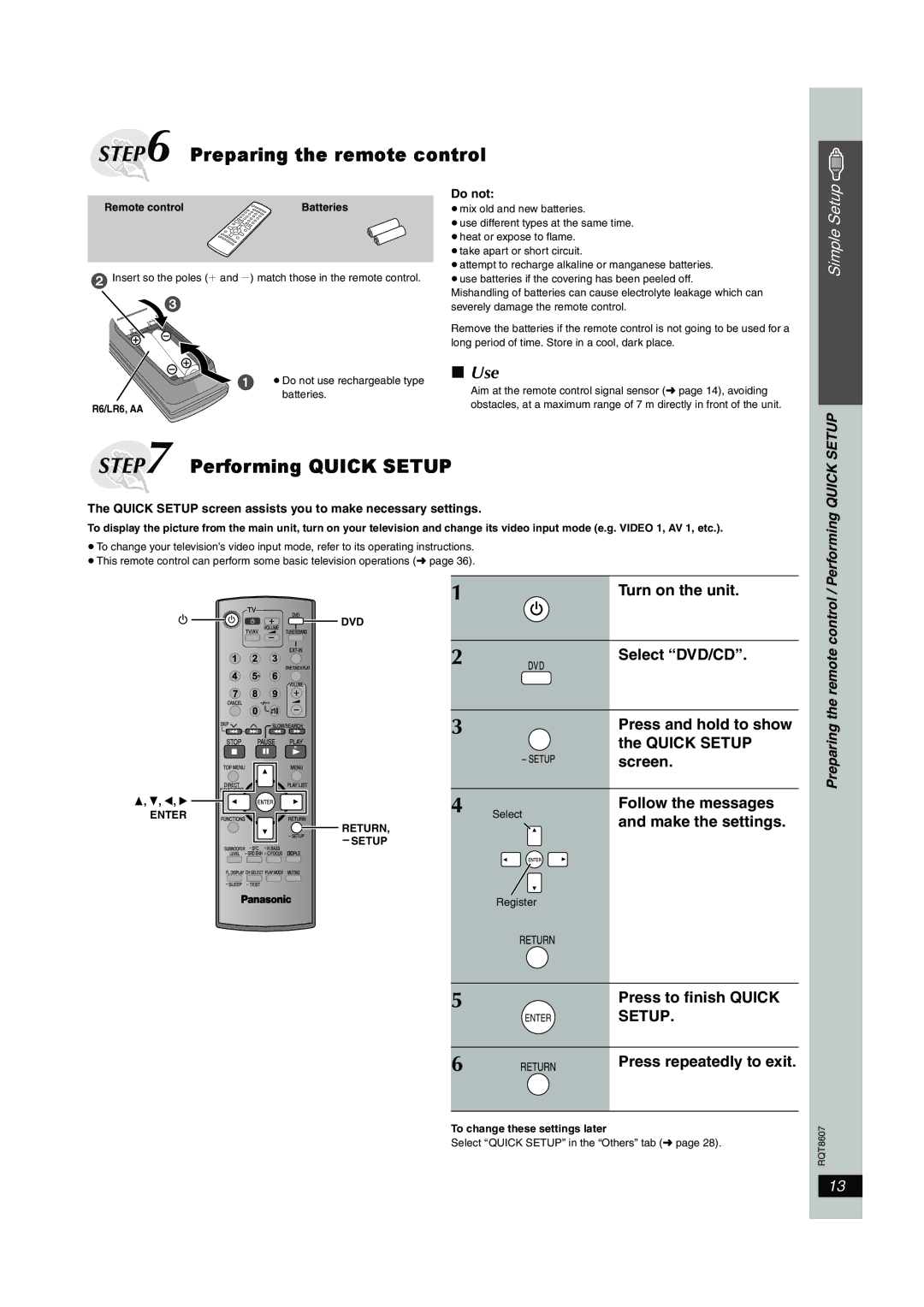 Panasonic SC-HT895 manual Use 