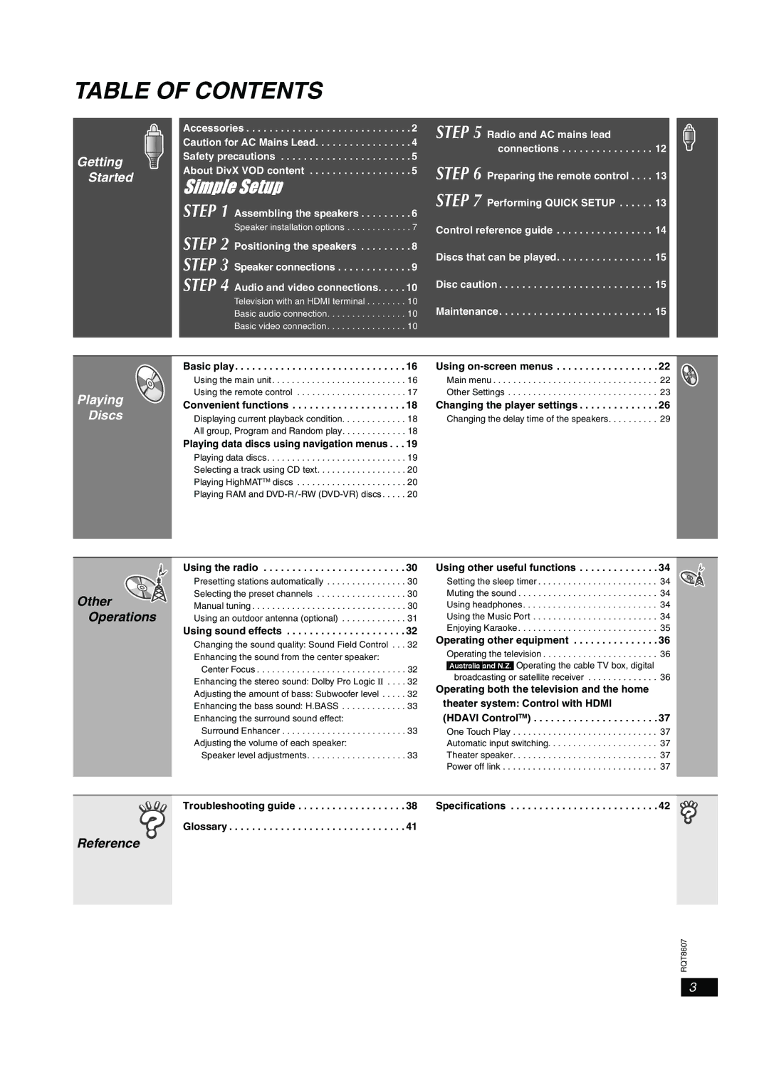 Panasonic SC-HT895 manual Using on-screen menus, Changing the player settings, Playing data discs using navigation menus 