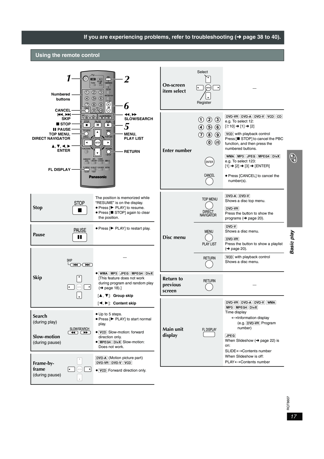 Panasonic SC-HT895 manual Friday,April21,20064 17PM, Using the remote control, Basic play 