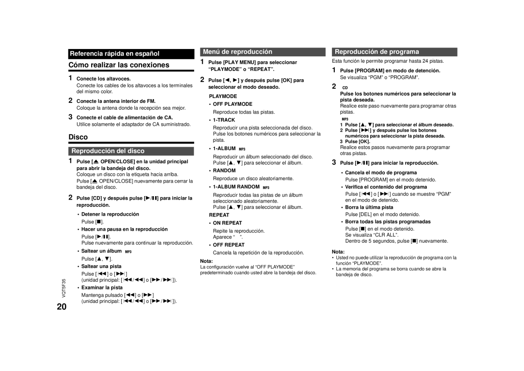 Panasonic SC-MAX670 owner manual Cómo realizar las conexiones, Disco 