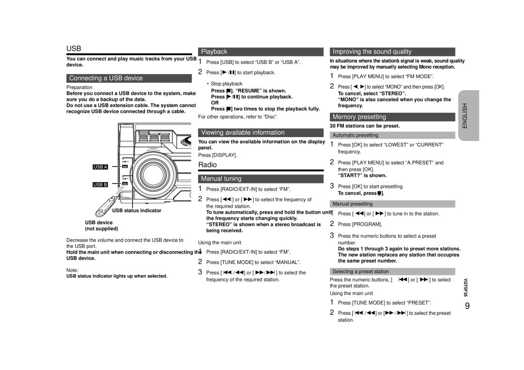 Panasonic SC-MAX670 owner manual Radio 