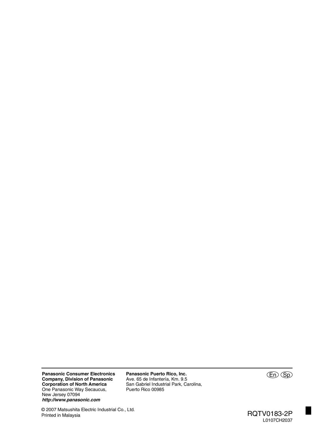 Panasonic SC-NS55 important safety instructions Corporation of North America 