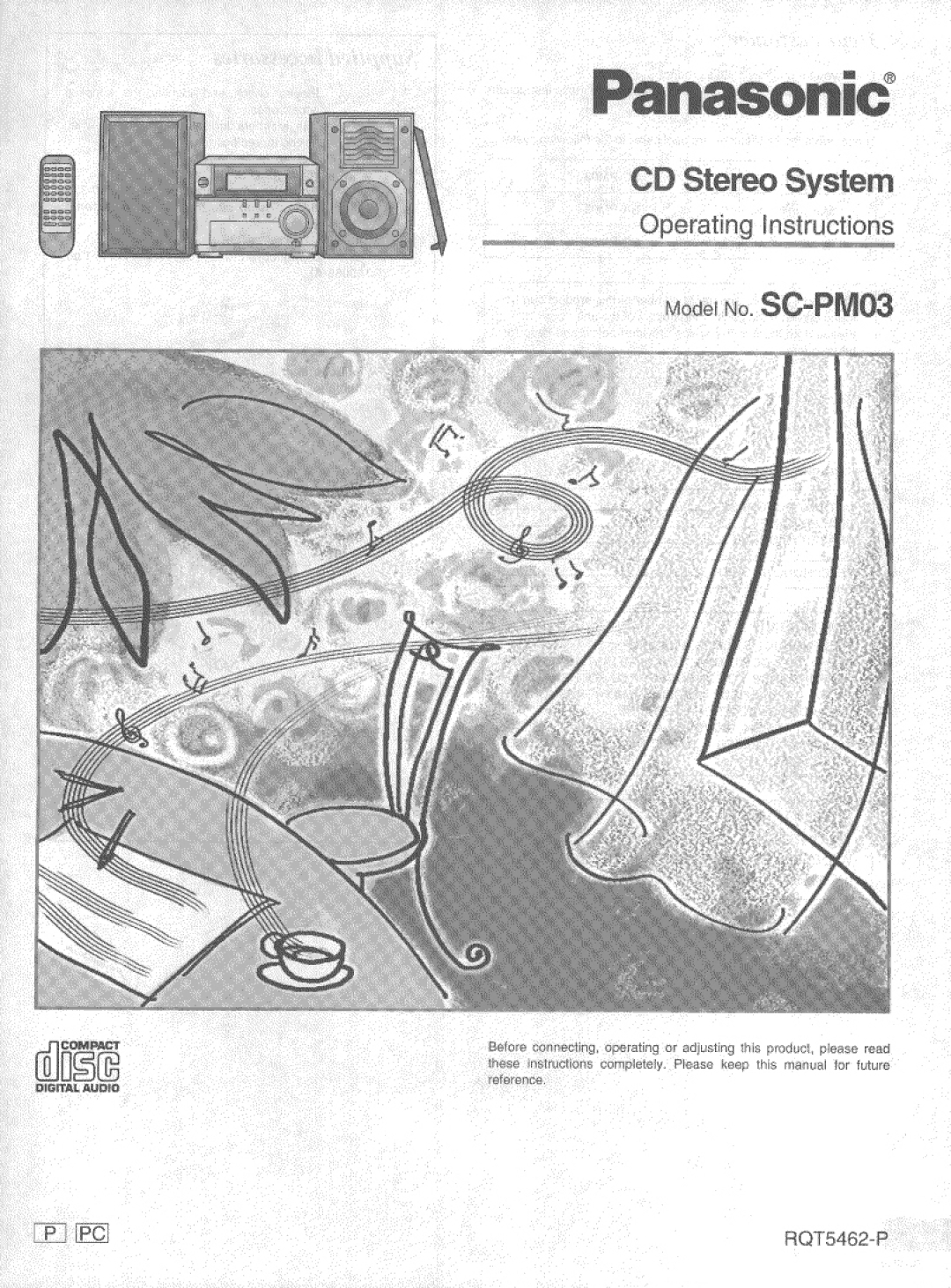 Panasonic SC-PM03 manual 