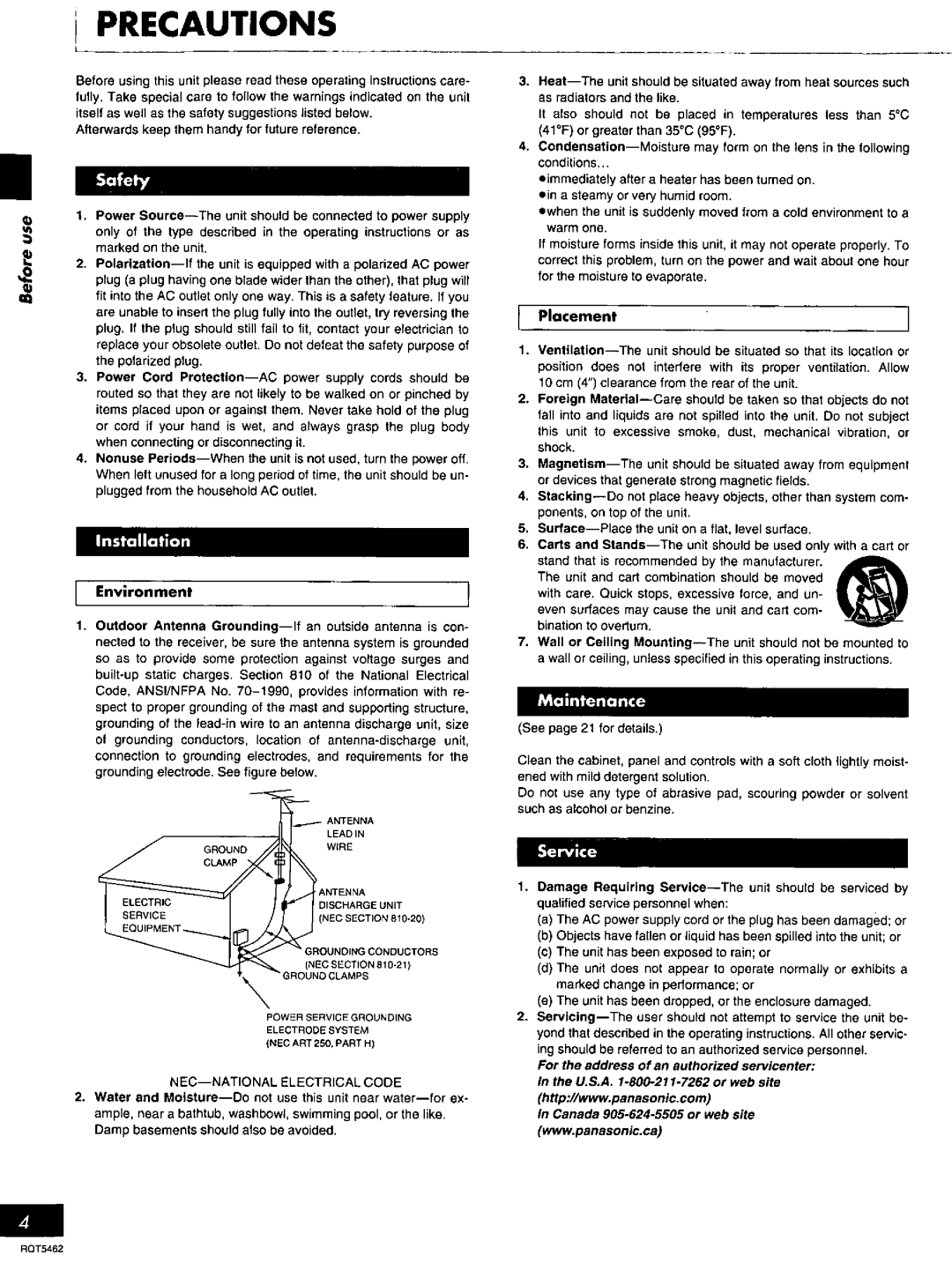 Panasonic SC-PM03 manual 