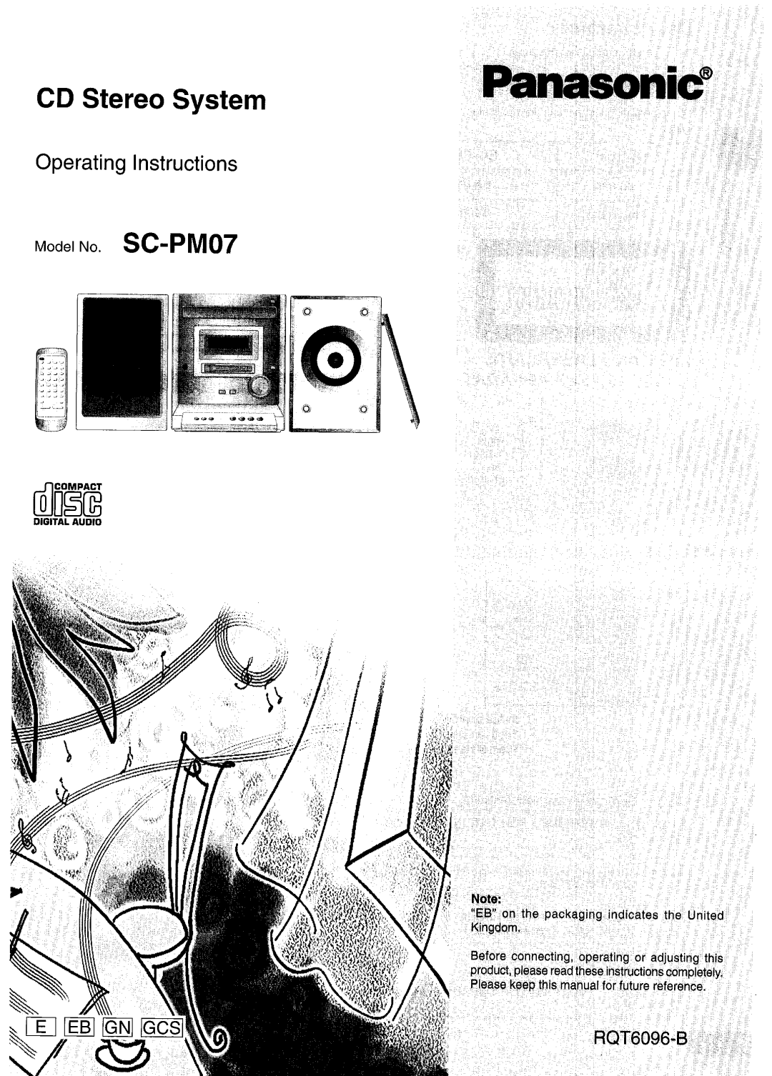 Panasonic SC-PM07 manual 