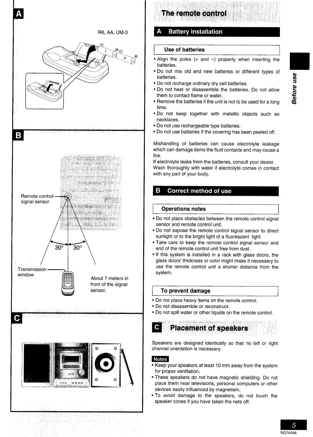 Panasonic SC-PM07 manual 