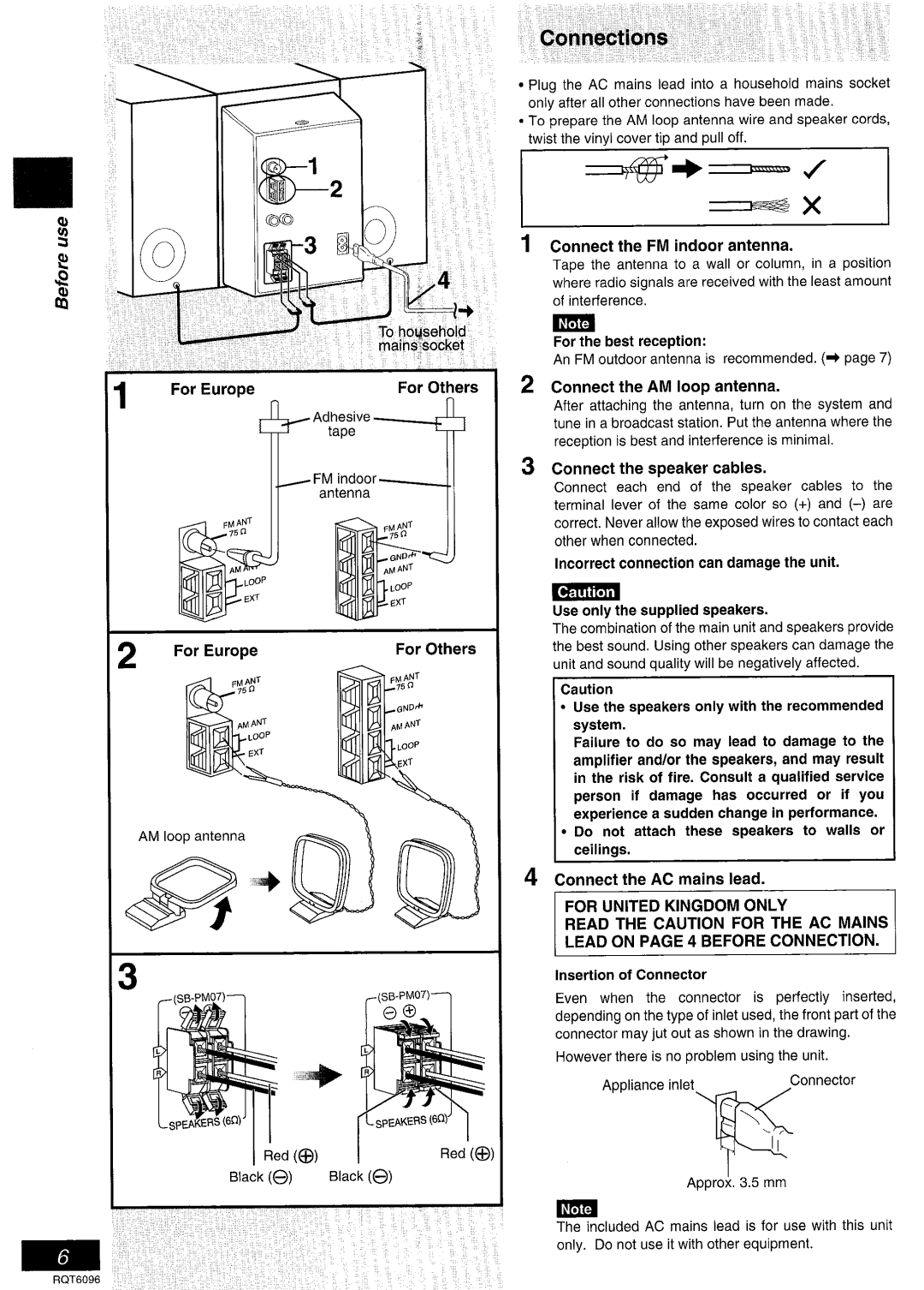 Panasonic SC-PM07 manual 