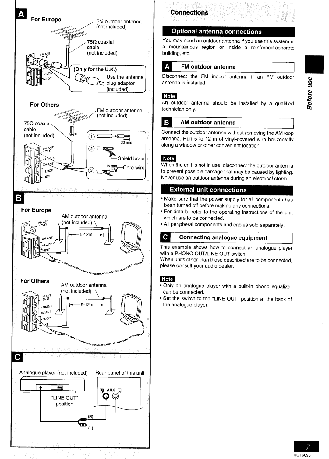 Panasonic SC-PM07 manual 