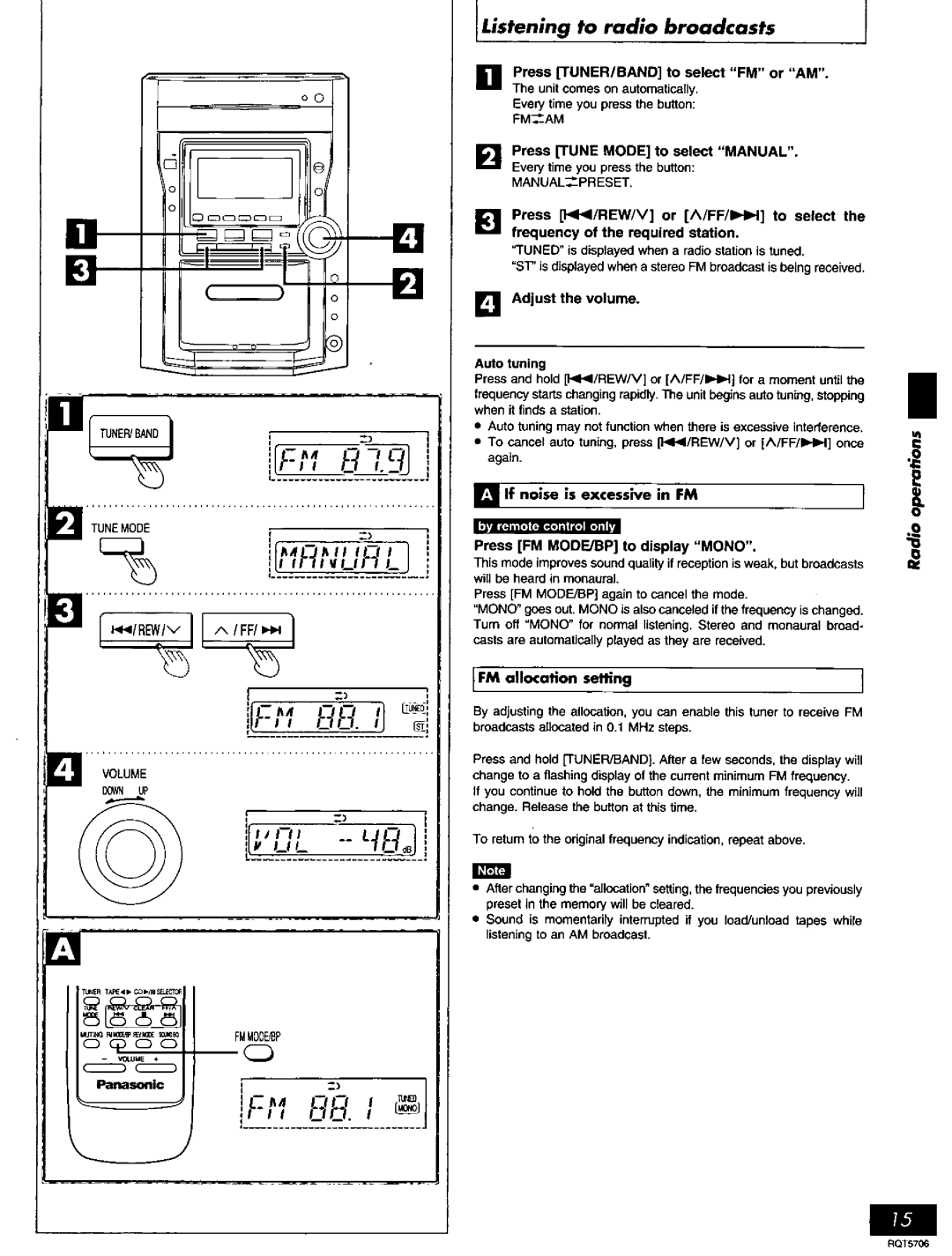 Panasonic SC-PM11, SC-PM12 manual 