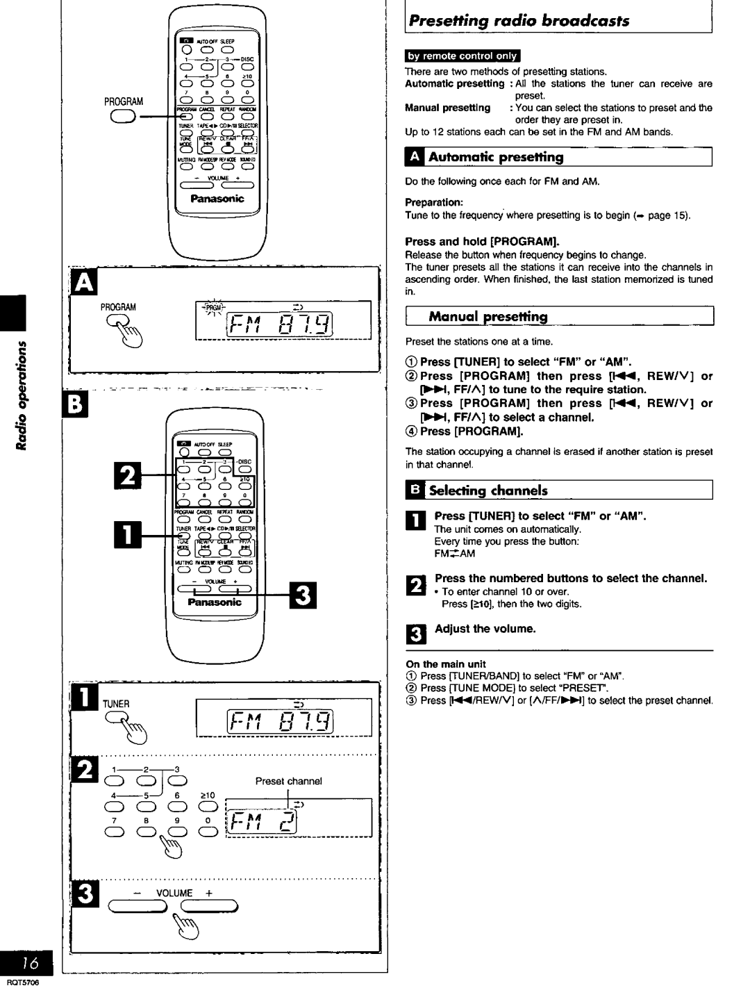 Panasonic SC-PM12, SC-PM11 manual 