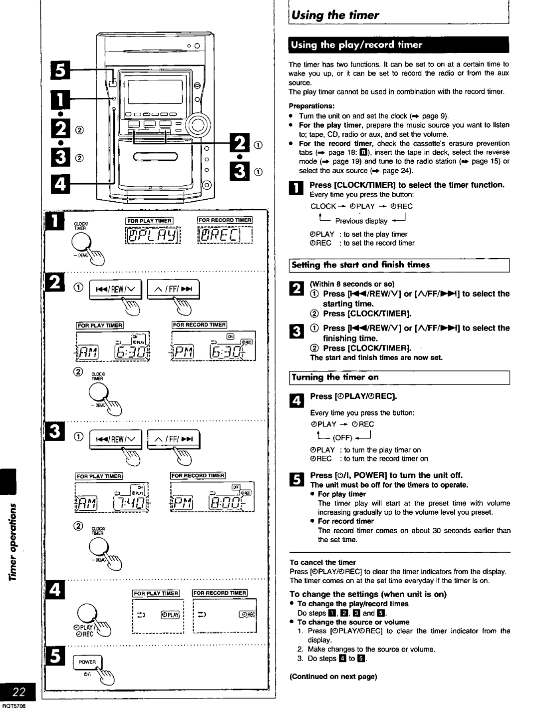 Panasonic SC-PM12, SC-PM11 manual 