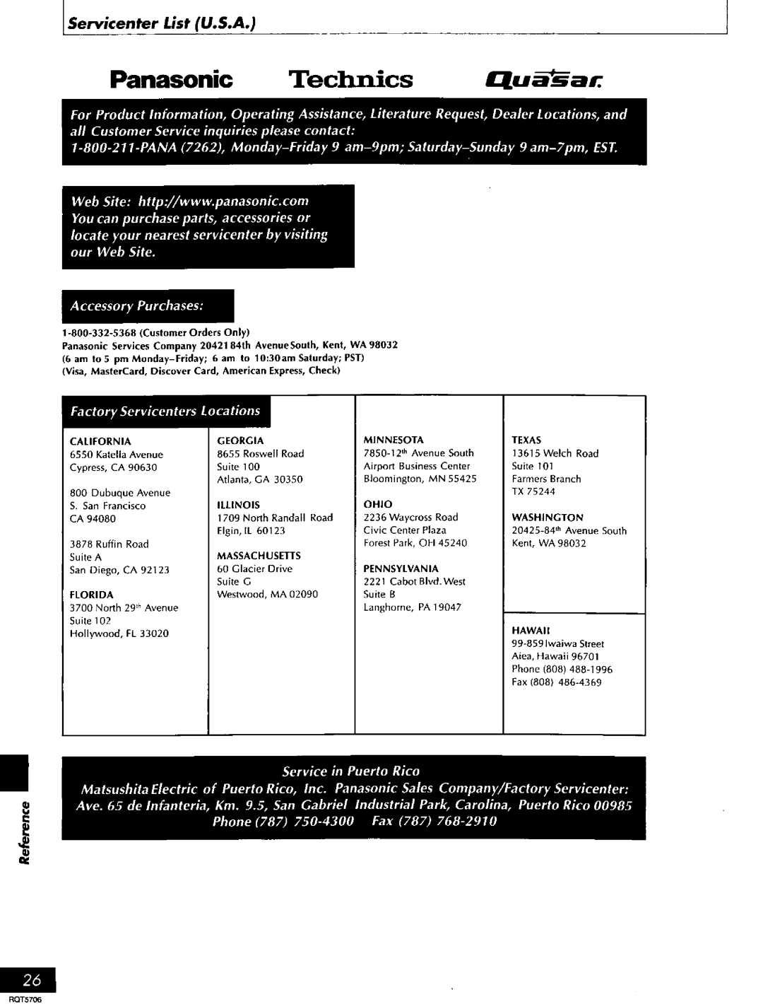 Panasonic SC-PM12, SC-PM11 manual 