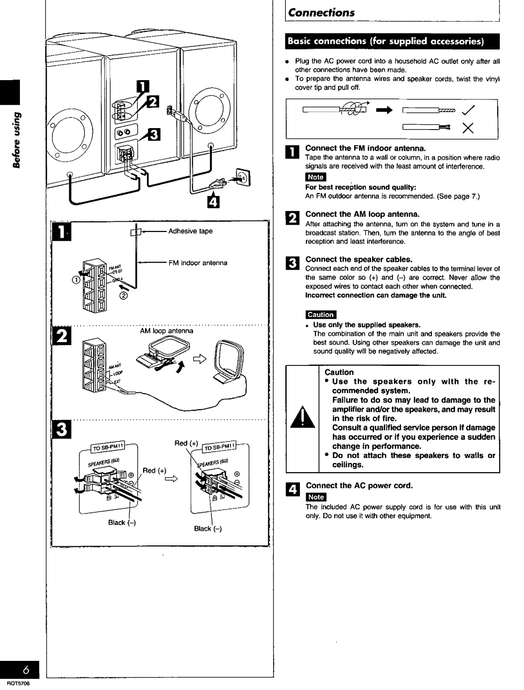 Panasonic SC-PM12, SC-PM11 manual 