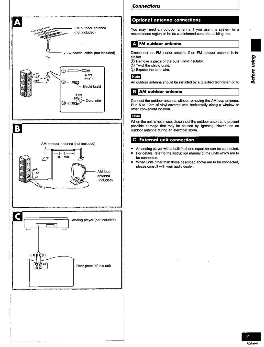 Panasonic SC-PM11, SC-PM12 manual 