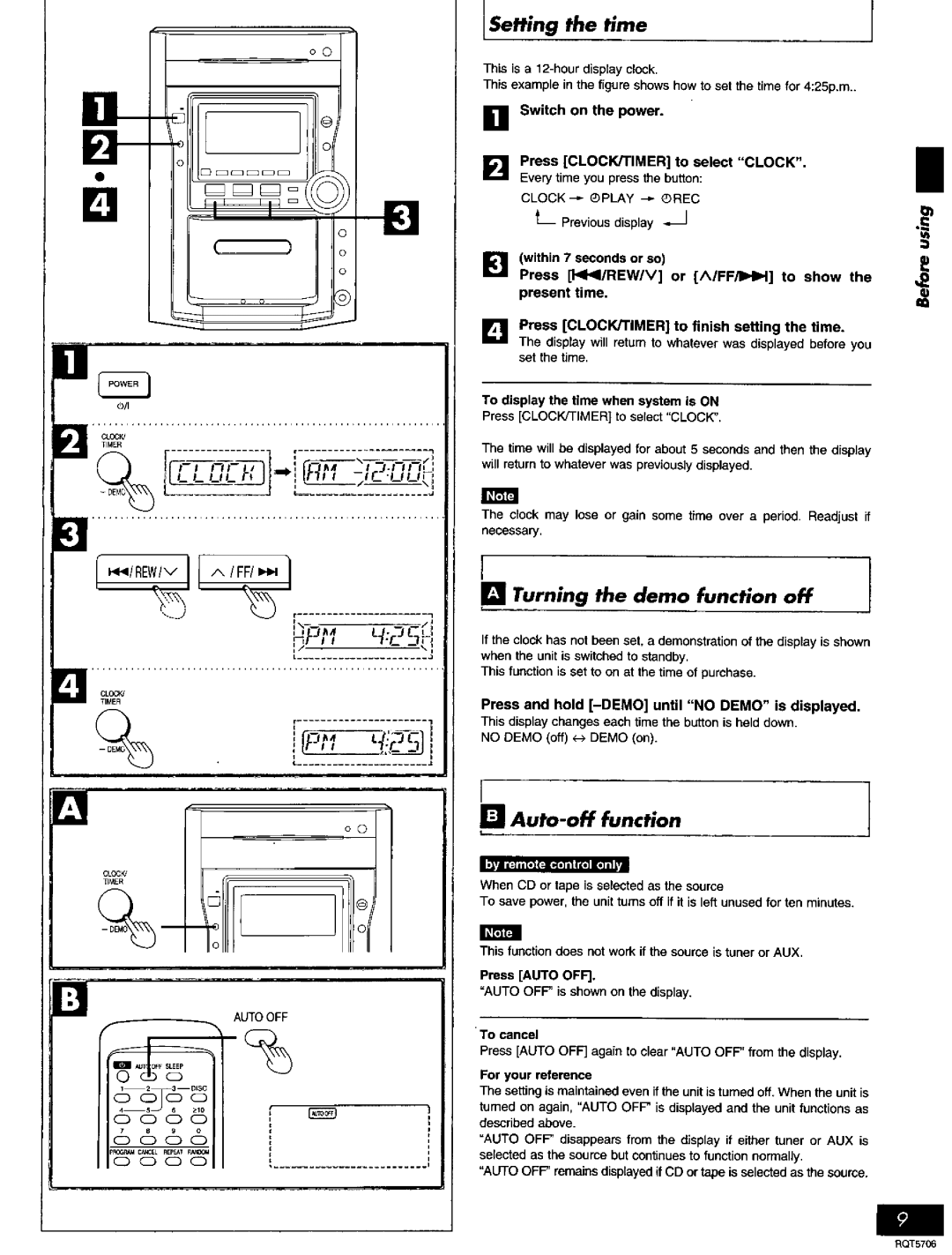 Panasonic SC-PM11, SC-PM12 manual 