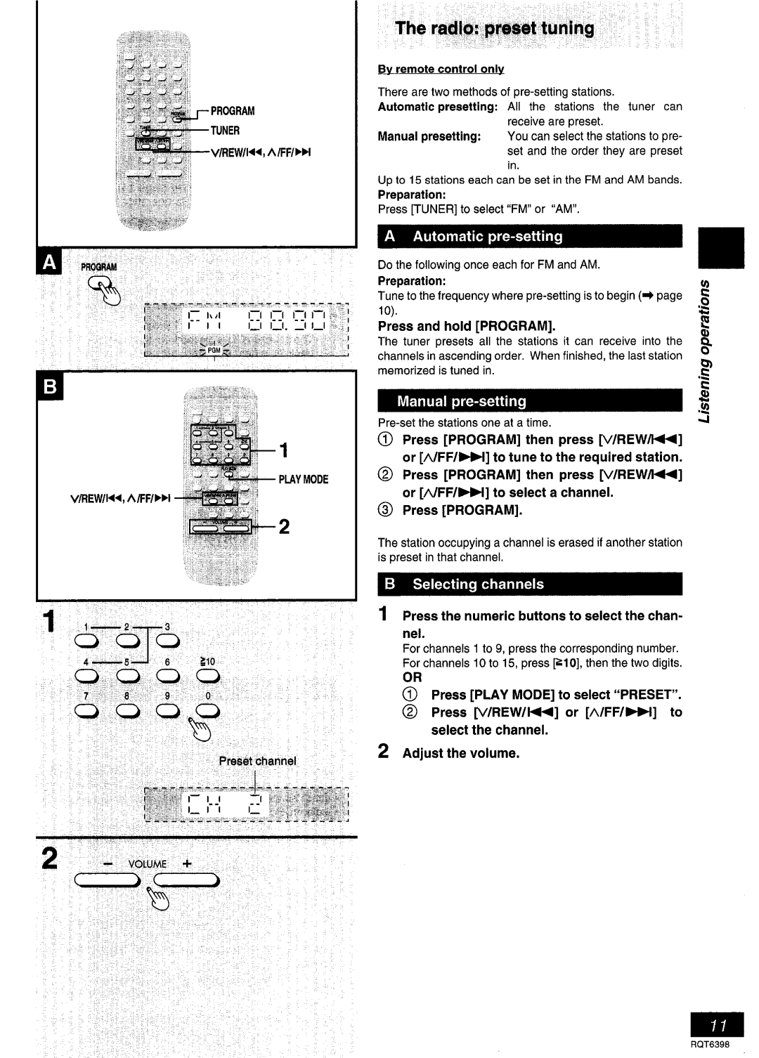 Panasonic SC-PM17 manual 