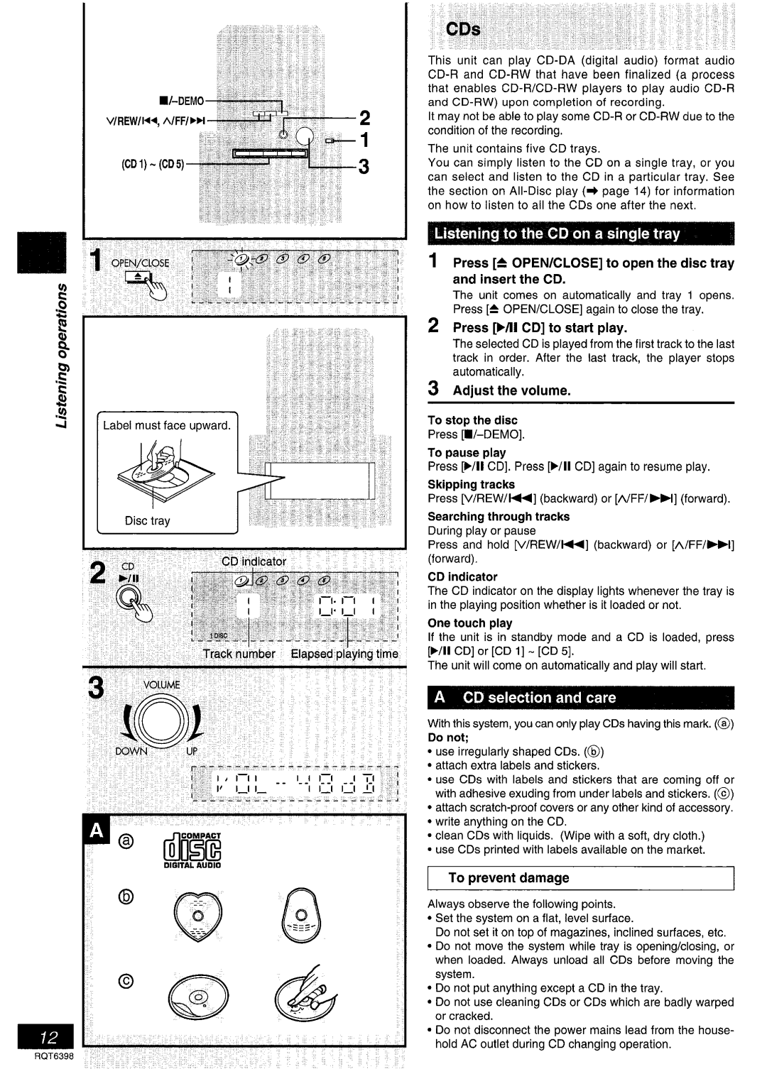 Panasonic SC-PM17 manual 