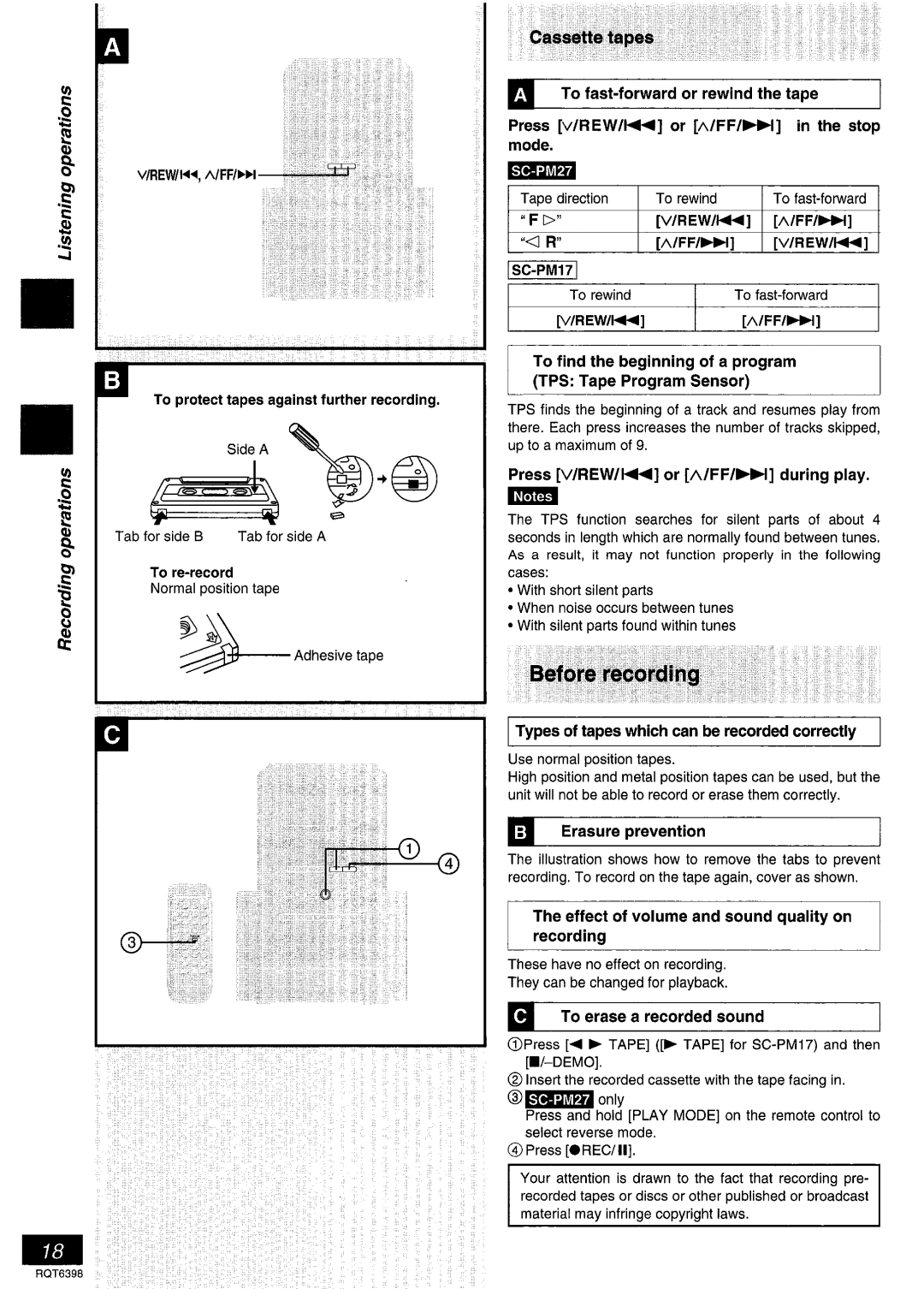 Panasonic SC-PM17 manual 