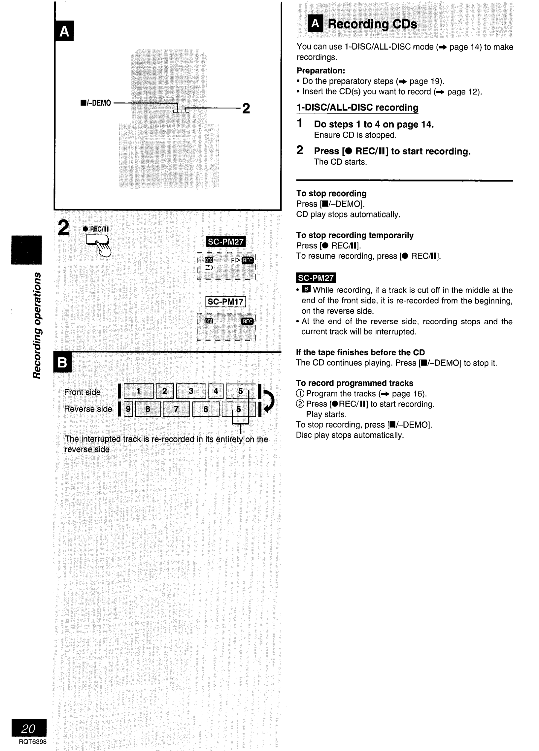 Panasonic SC-PM17 manual 