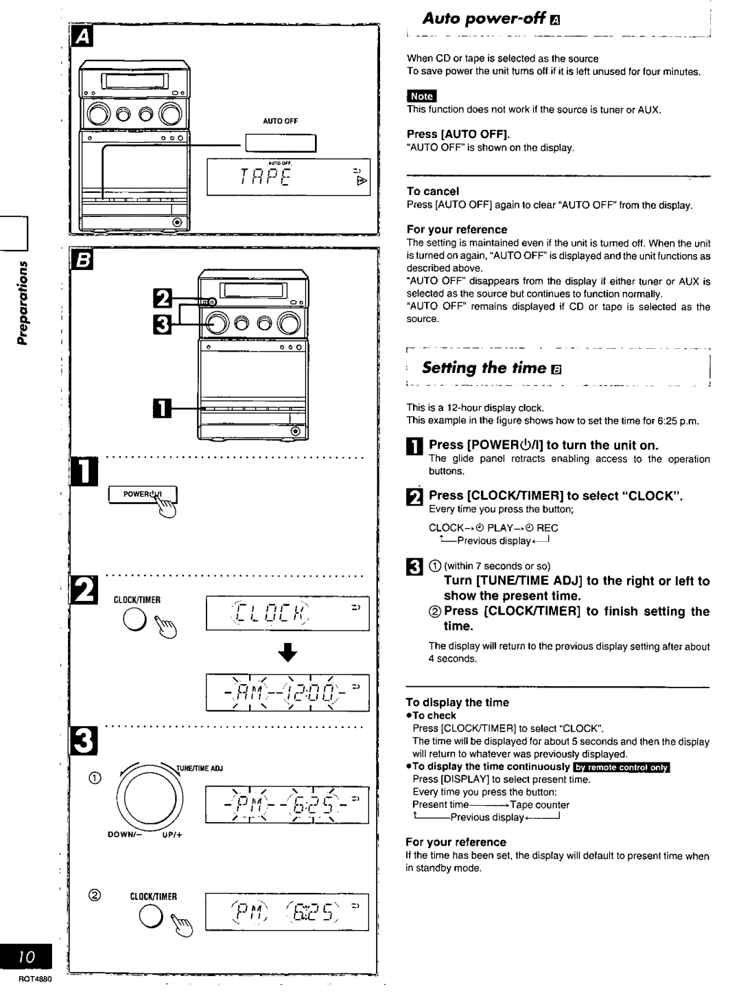 Panasonic SC-PM20 manual 