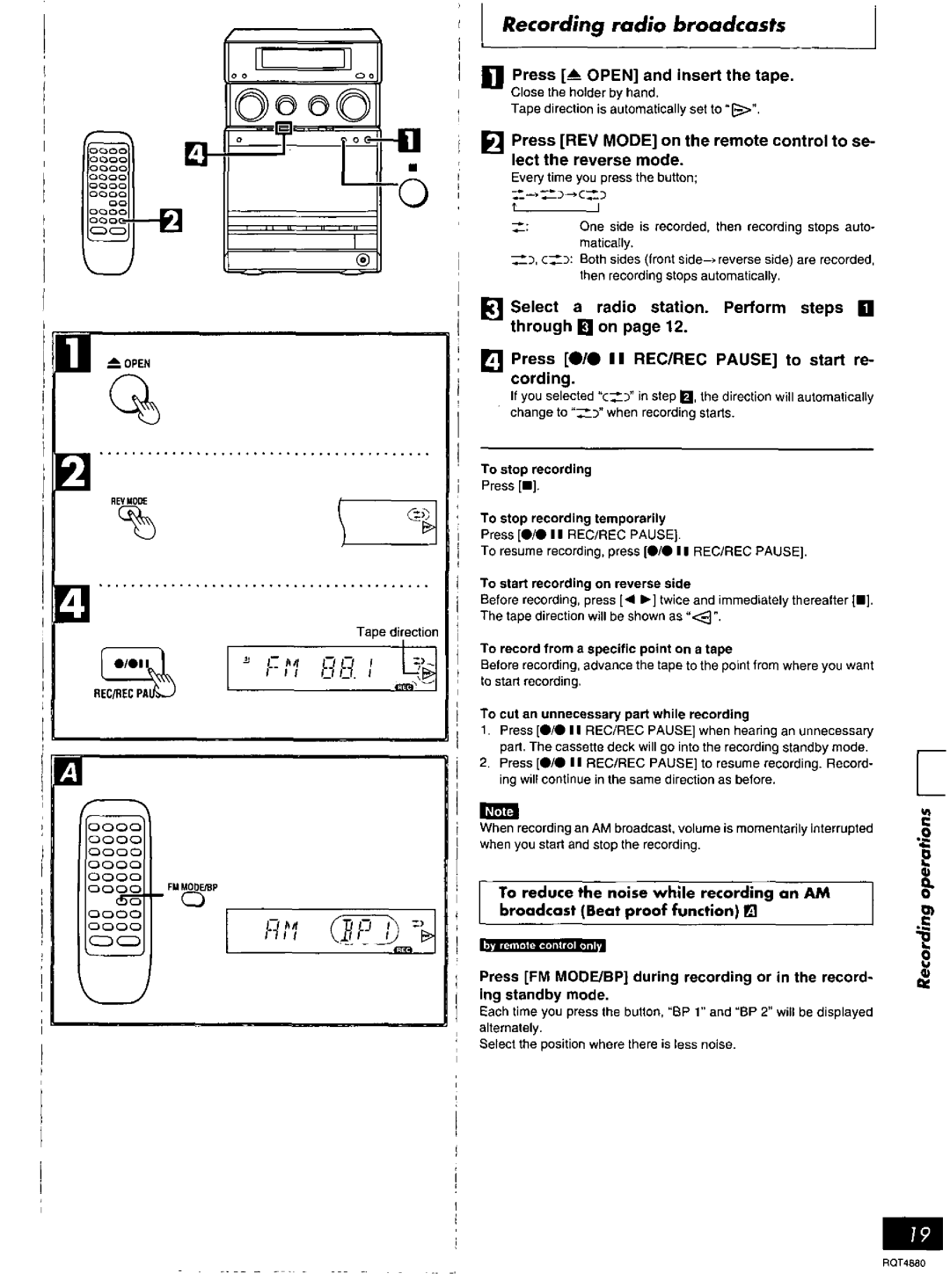 Panasonic SC-PM20 manual 