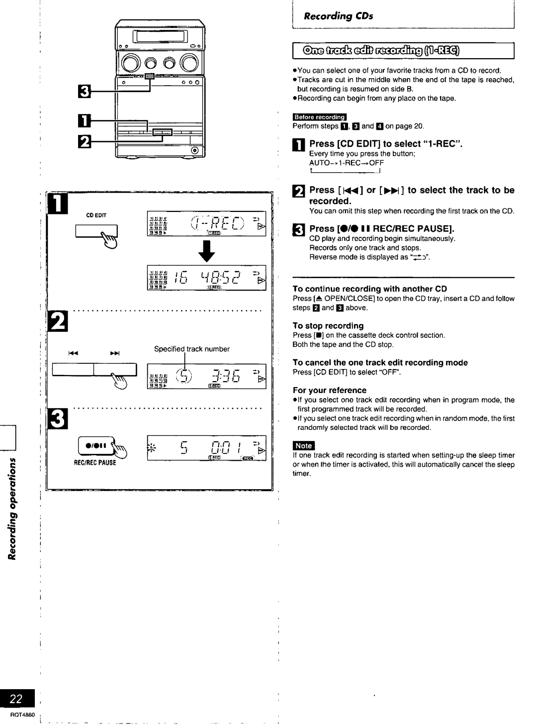 Panasonic SC-PM20 manual 