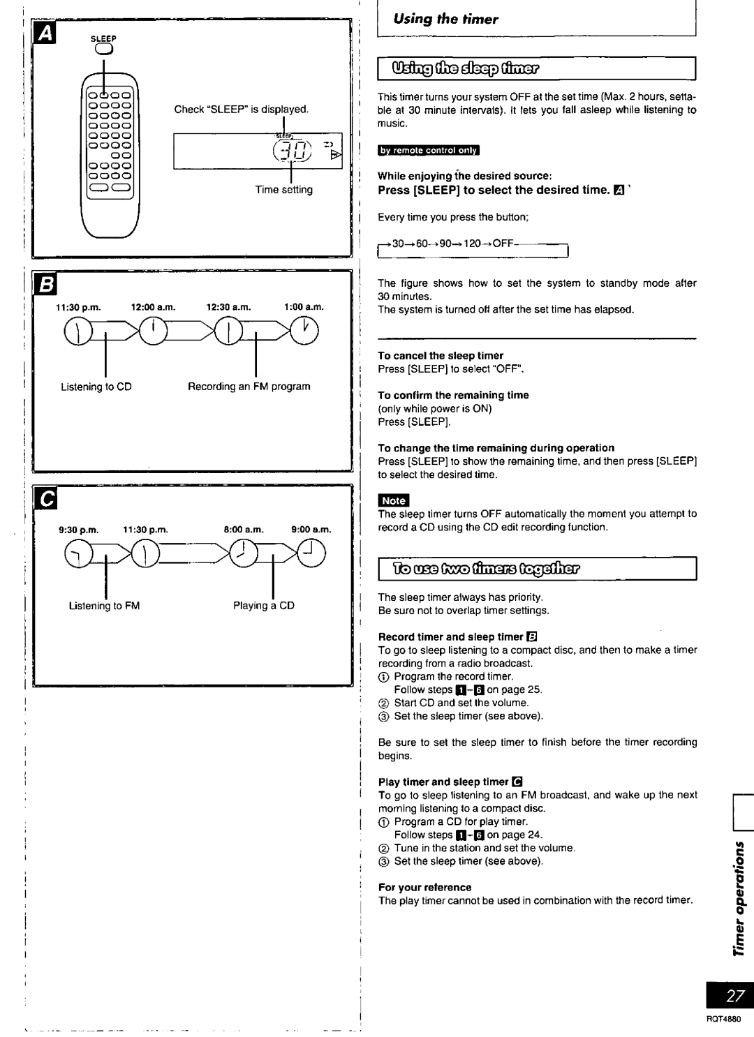 Panasonic SC-PM20 manual 