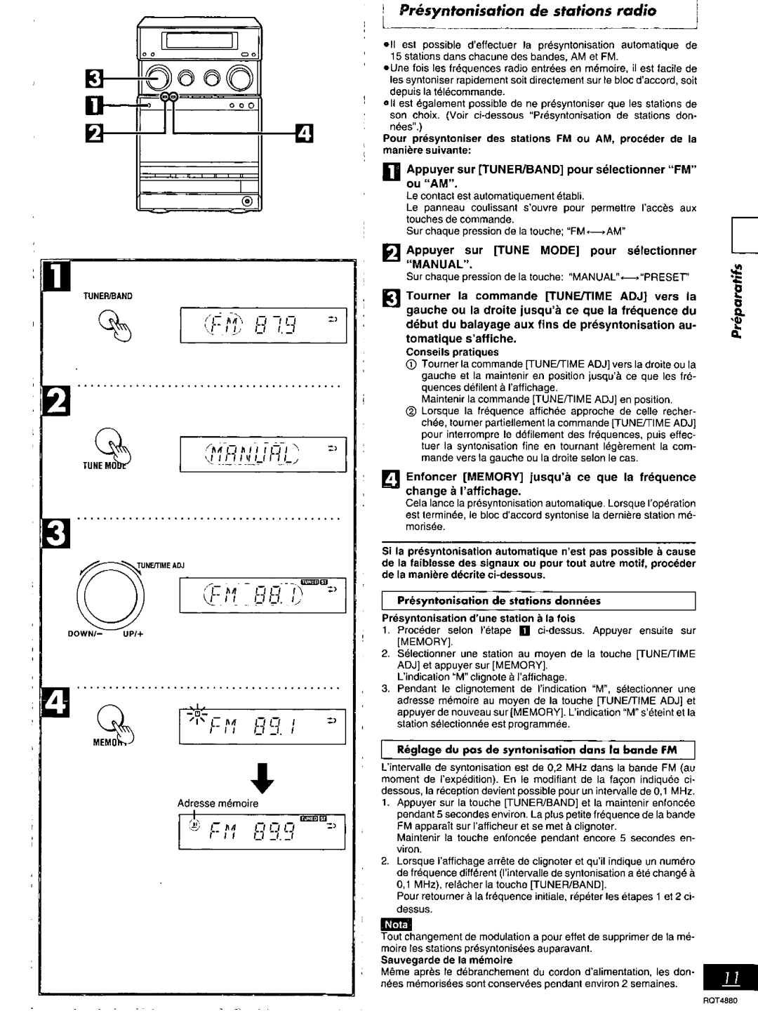 Panasonic SC-PM20 manual 