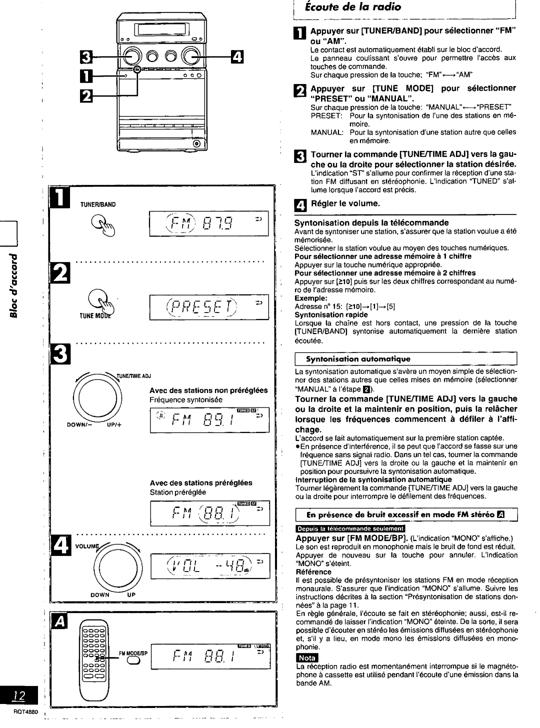 Panasonic SC-PM20 manual 