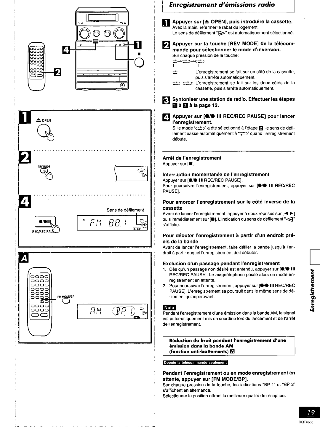 Panasonic SC-PM20 manual 