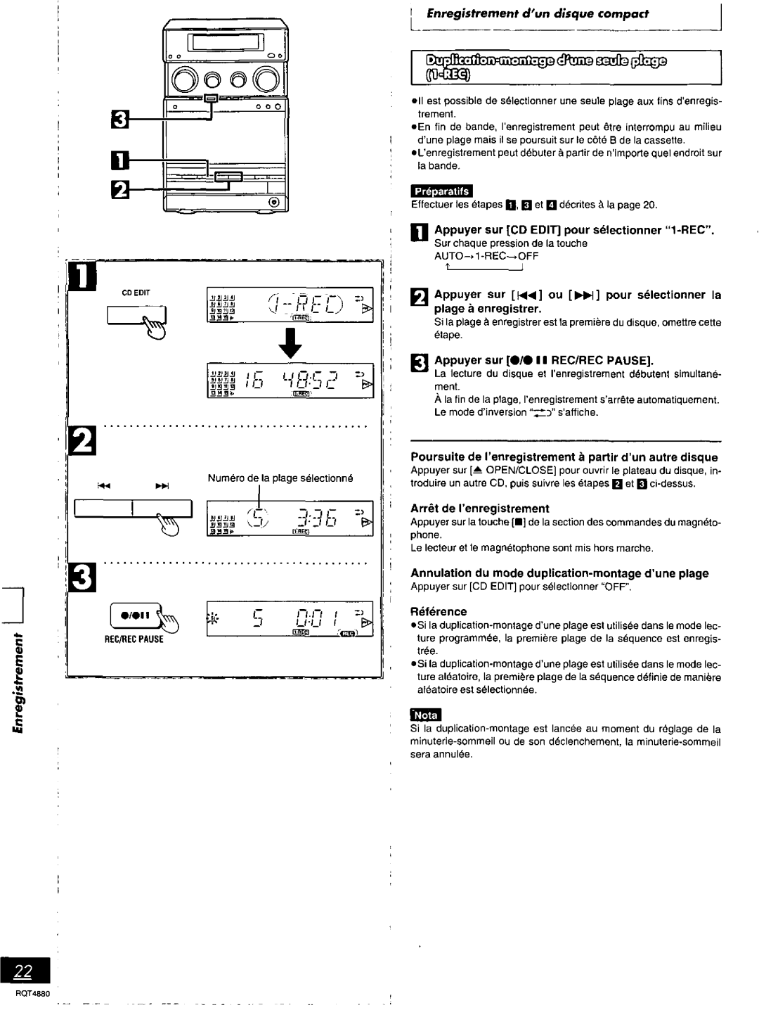 Panasonic SC-PM20 manual 