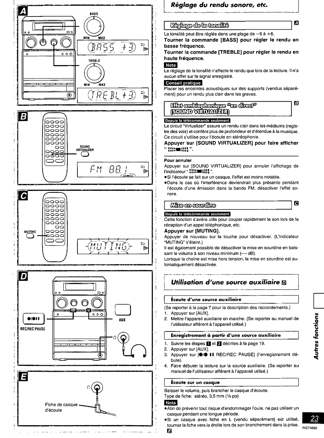 Panasonic SC-PM20 manual 