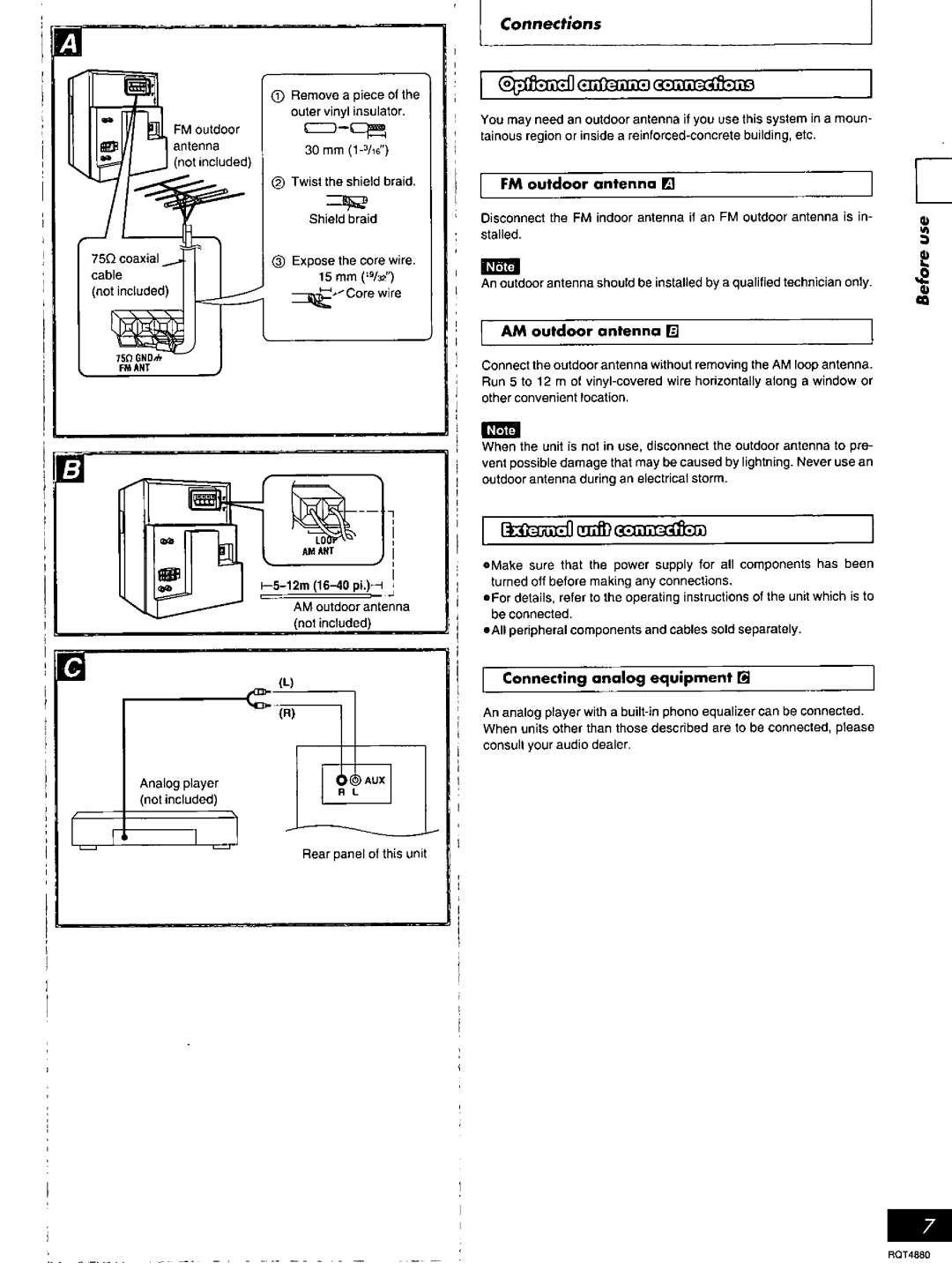 Panasonic SC-PM20 manual 